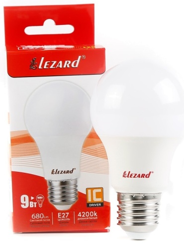 Lezard 9W E27, светодиодная, естественный белый