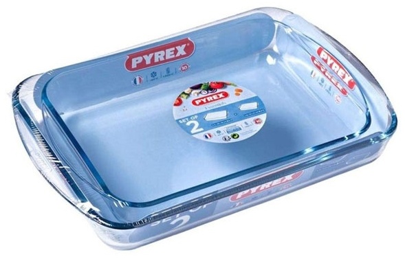 Форма для выпечки, для запекания Pyrex стекло, 2 шт