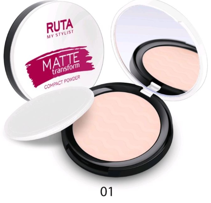 Пудра Ruta Matte Transform сухая 01 фарфор слоновая кость