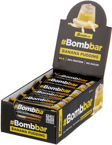 BombBar батончик протеиновый банановый пудинг 30 шт