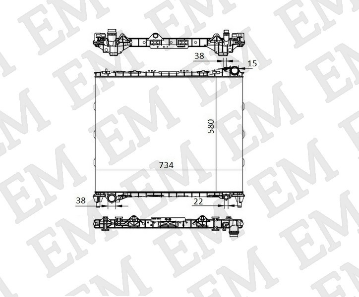SAT радиатор основной LR0004