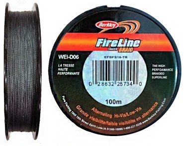 Леска Berkley плетеная FireLine Tracer 0.35 мм 100м серый 0.35 мм серый