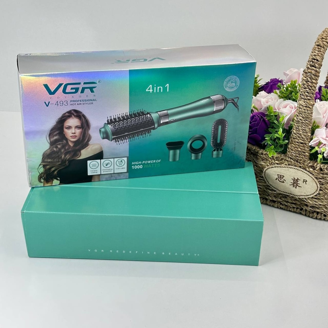 V-493 фен-щетка бирюзовый