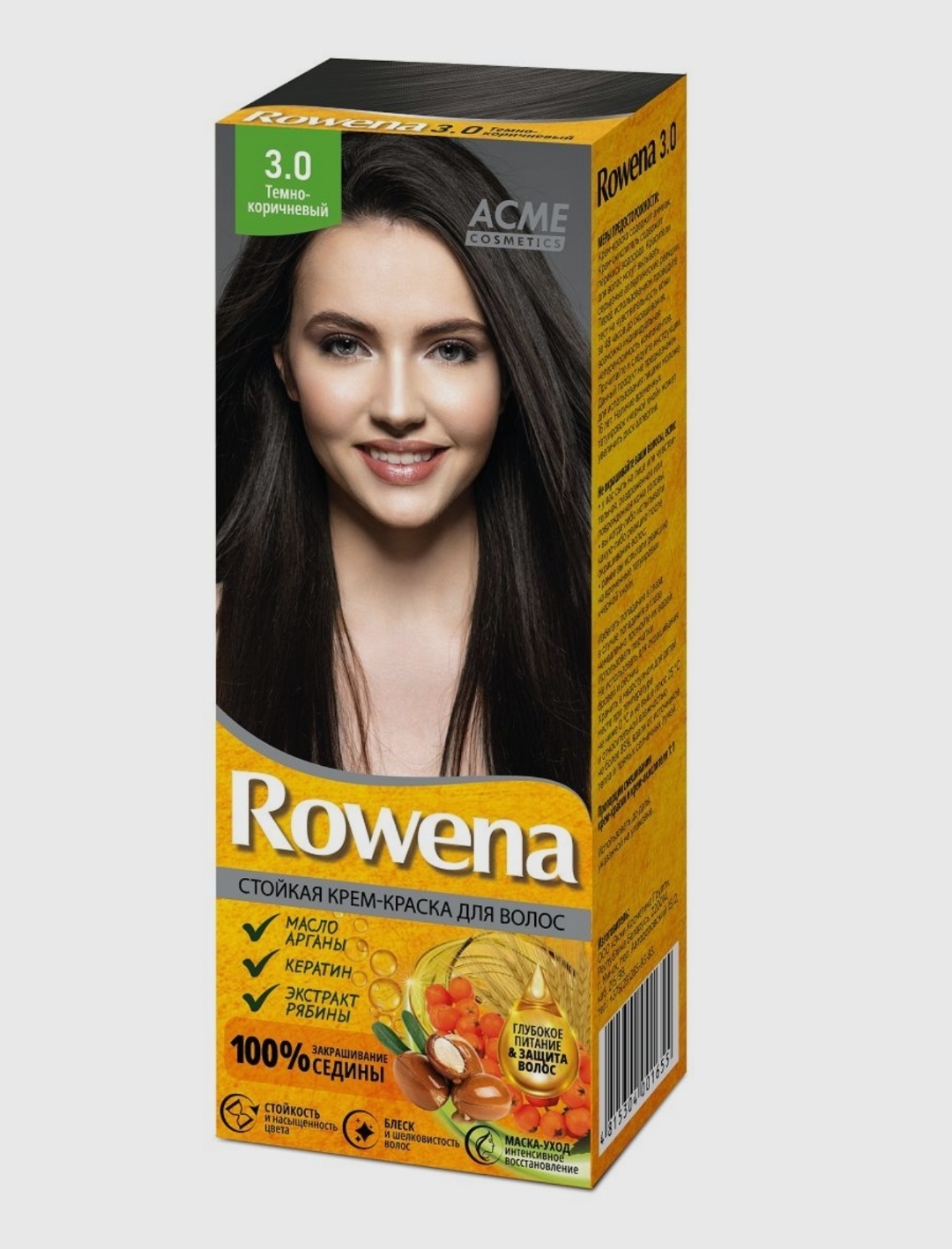 ACME Rowena 3.0 тёмно-коричневый крем-краска 115 мл