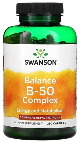 Swanson мультивитамины Balance B-50 Complex 250 капсул