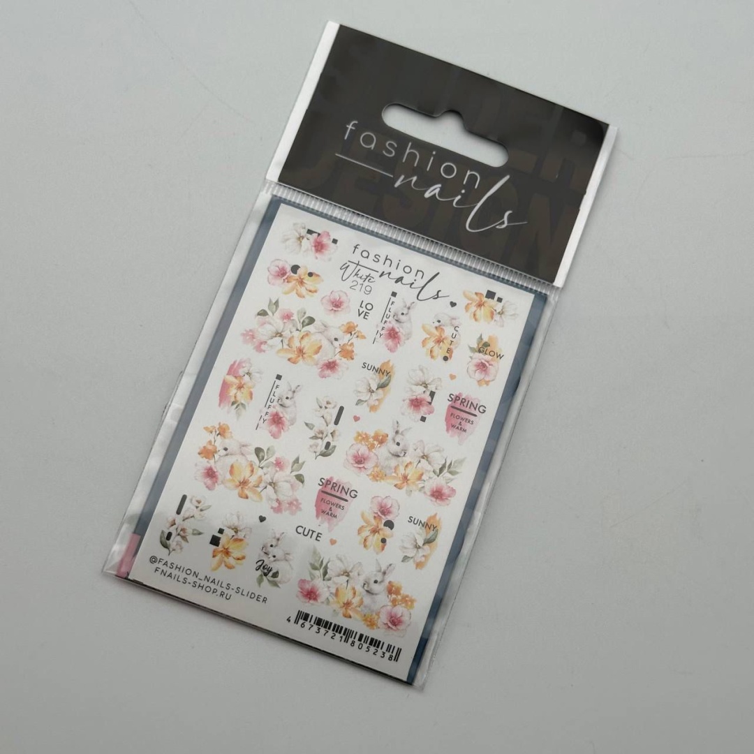 Fashion Nails слайдеры White 219 1 шт