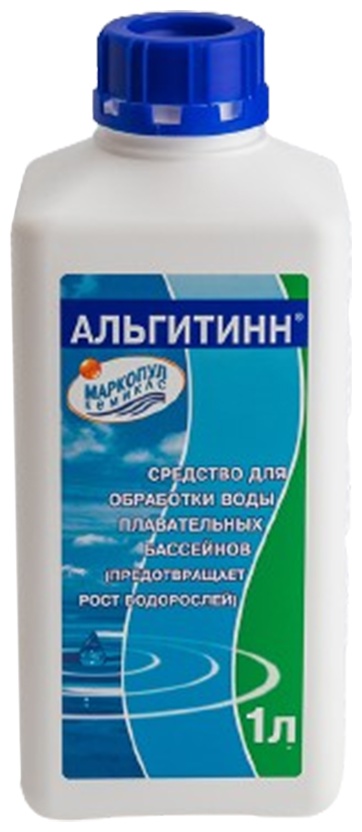 Химия для бассейна Маркопул Кемиклс Альгитинн жидкость 1.1 кг, 1 л