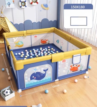 Игровой манеж IMBABY 150x180x60 см, синий