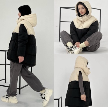 Зимняя куртка Ayka Exclusive черный, бежевый
