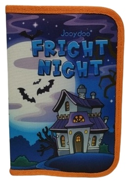 Пенал створчатый Jooydoo Fright Night, застежка молния, мультиколор