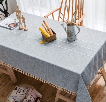Скатерть MIA HOME 180x140 см, полиэстер, хлопок, 1 шт