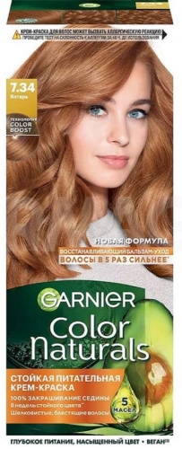 Garnier Color Naturals 7.34 янтарь крем-краска 110 мл