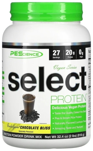 PEScience Vegan Series, Select Protein шоколад 918 г
