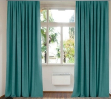 Комплект Kerbez Home Design 600x270 см 3 шт, лен, блэкаут, бирюзовый