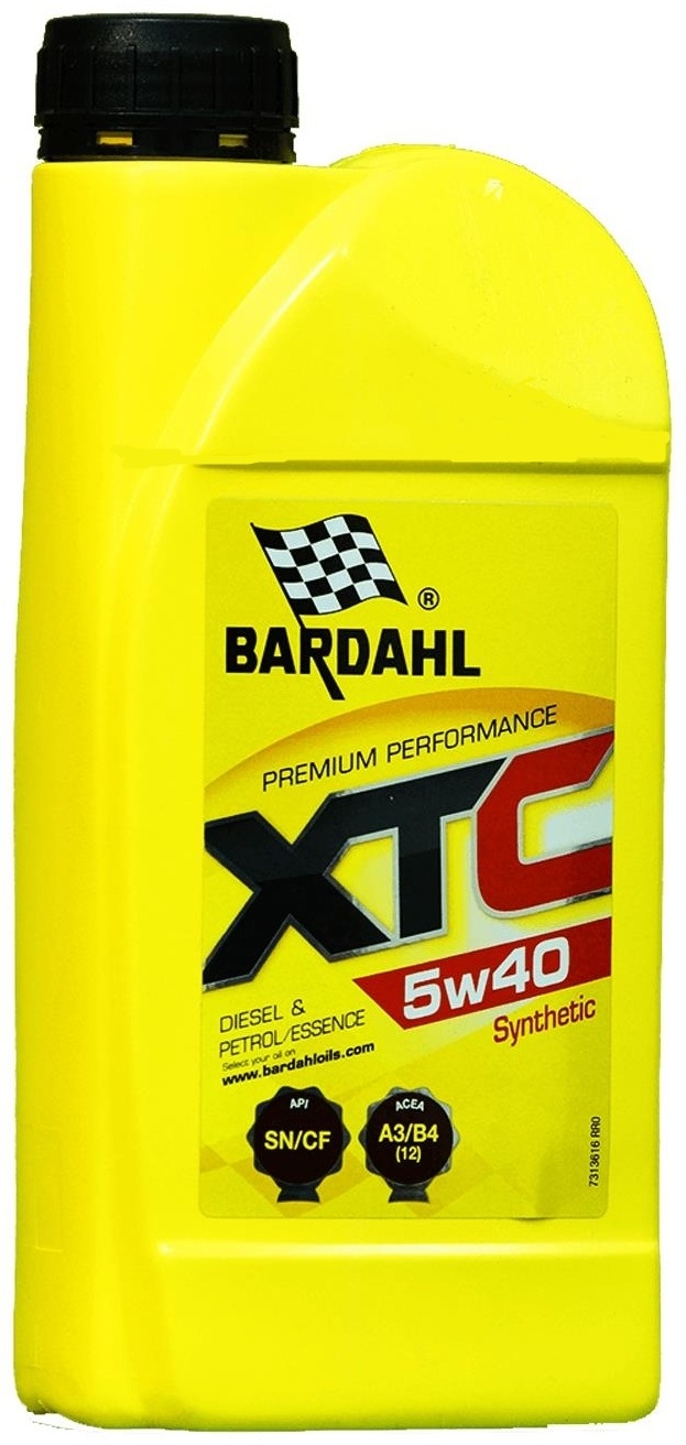 Bardahl Motorradöl XTC C60 Scooter 5W-40 - 100% Synthetisch, 1 Liter, Für 4-Takt-Roller