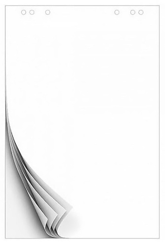 Бумага для флипчартов 90x60 см, 20 л, 80 г/м2