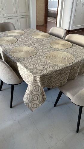 Скатерть Maryam decor & textile 220x120 см, полиэстер, хлопок, 1 шт