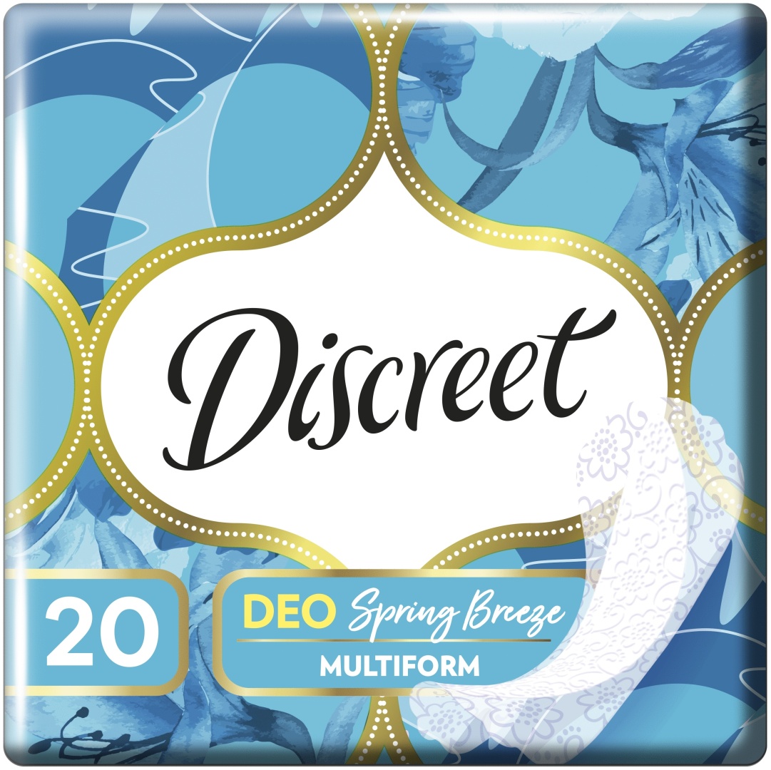 Discreet прокладки ежедневные Deo Spring Breeze Multiform 20 шт