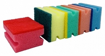 Губка для посуды Gloss 1-00021645 5 шт, поролон, абразив