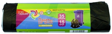 ZETA TZLine LDPE с завязками 35 л