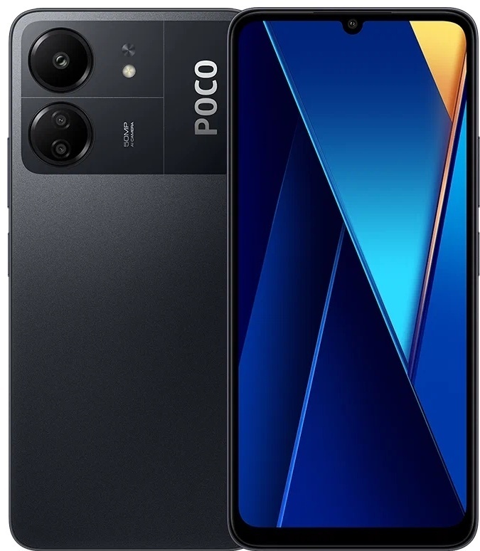 Смартфон Poco C65 6 ГБ/128 ГБ черный