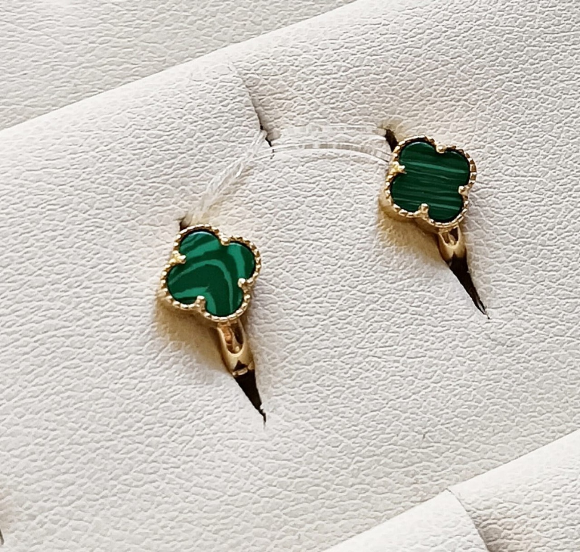 Серьги Zoloto.ru 803361 вес 1.54 г золото, эмаль