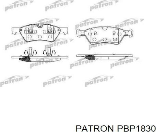 Колодки PATRON передние PBP1830