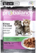 Probalance Kitten 1'st Diet кусочки в желе кролик 85 г