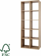 Стеллаж напольный SPACEO KUB 82731876, 70x31x173 см, коричневый