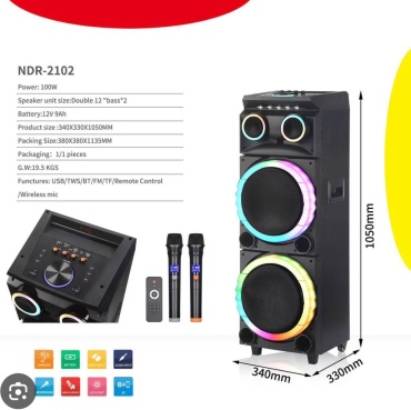 Портативная колонка колонок Модель NDR-2102 черный