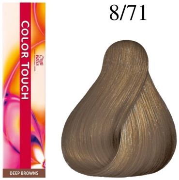 WELLA Color Touch Deep Browns 8/71 дымчатая норка крем-краска 60 мл