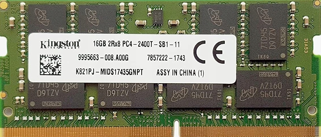 Оперативная память KINGSTON 62 K821PJ-MIDS17435GNPT 16 Гб