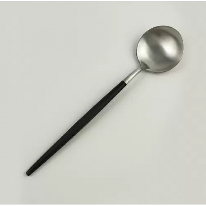 Ложка Yiwumart 1 шт, черный, серебристый 9300936
