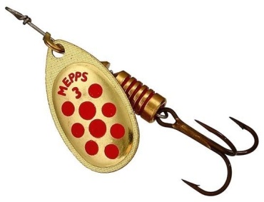 Блесна Mepps AGLIA PTS ROUGES OR №3 50949 1 шт