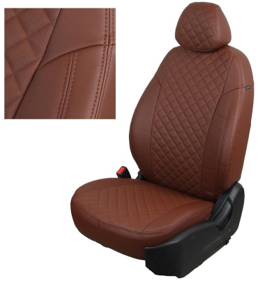 AVTOCHEHLY.KZ Skoda, Volkswagen Rapid, Polo 2014-2020 коричневый