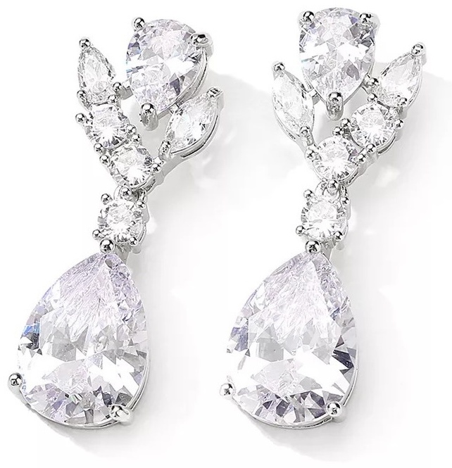 Серьги LoLo Crystals бижутерный сплав, цирконий