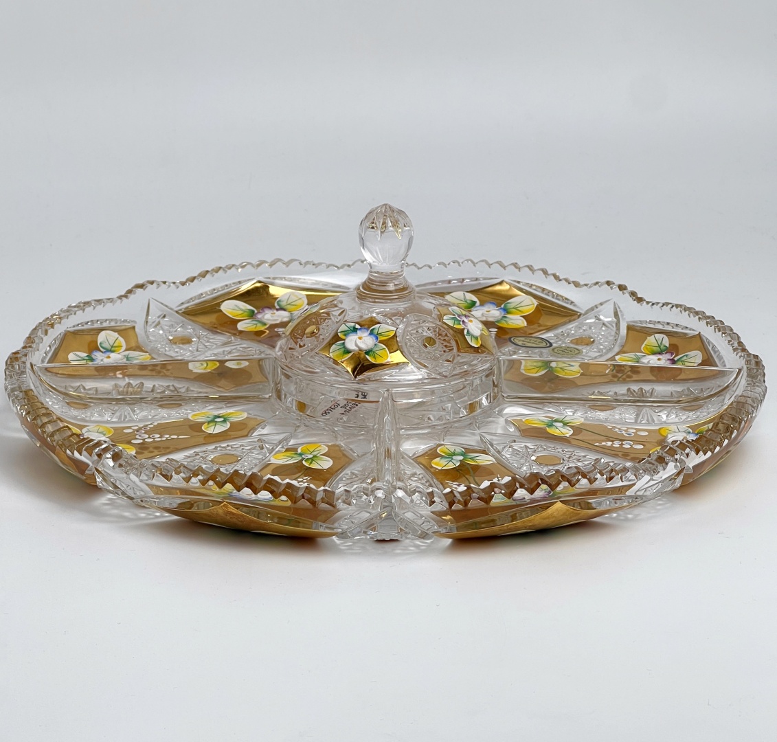 Gold Crystal менажница 98026/V/57114/305 круглая 1 шт
