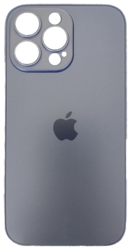 Чехол GLASS для Apple iPhone 14 Pro Max голубой