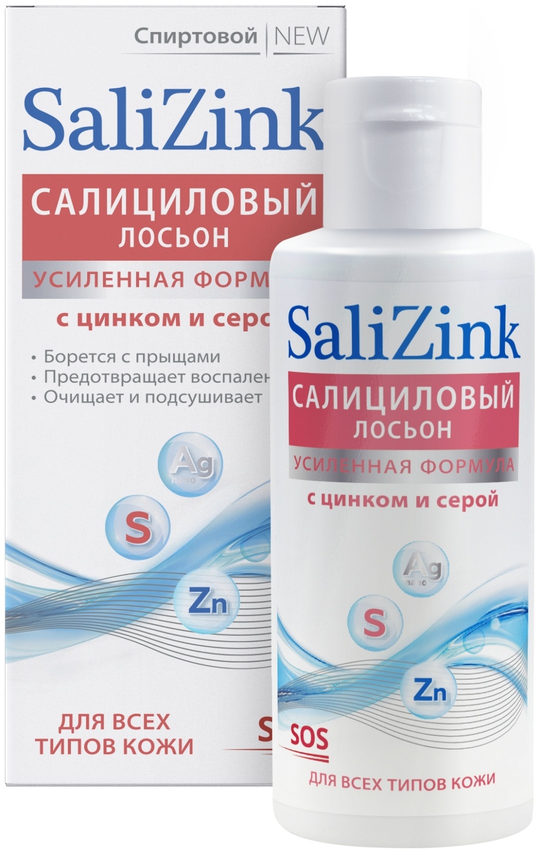 SaliZink лосьон Салициловый SOS с цинком и серой 100 мл