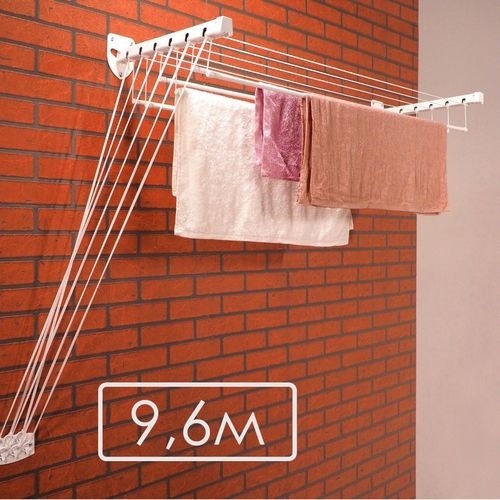 Сушилка настенная, потолочная Casa Si 43x160x5 см, кол-во уровней: 2, металл