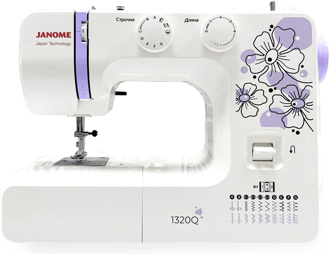 Швейная машина Janome 1320Q белый
