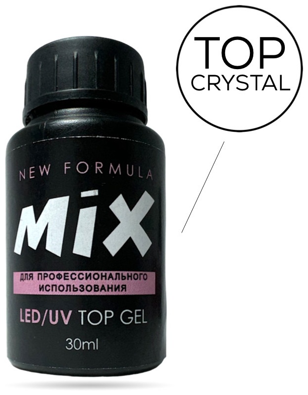 MiX верхнее покрытие Crystal Clear глянцевое 30 мл