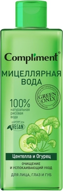 Compliment Green Only центелла и огурец мицеллярная вода 400 мл