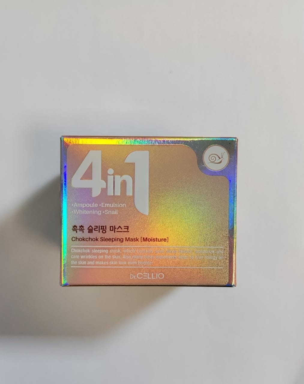 Маска для лица Dr.Cellio крем Moisture Chokchok Snail Sleeping Mask 70 мл