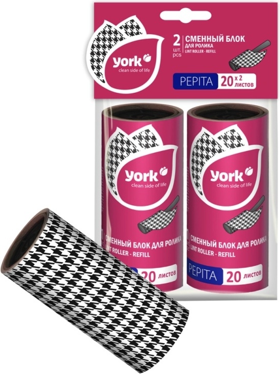 York запасной блок для роллера 6816 белый, черный