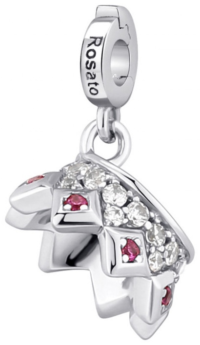 Шарм-подвеска Rosato RZ050R вес 1.35 г серебро, циркон