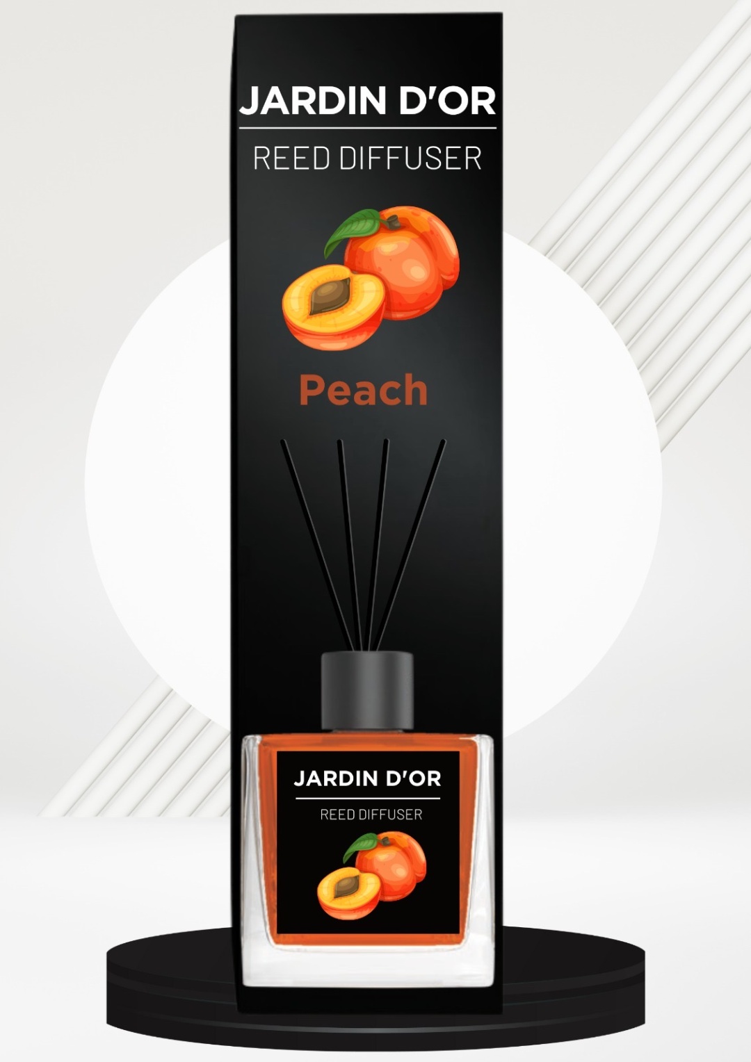 Диффузор с палочками Jardin Peach 100 мл