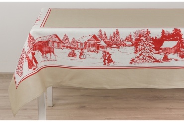 Скатерть Белорусский Лен 250x144 см, лен, хлопок, 1 шт