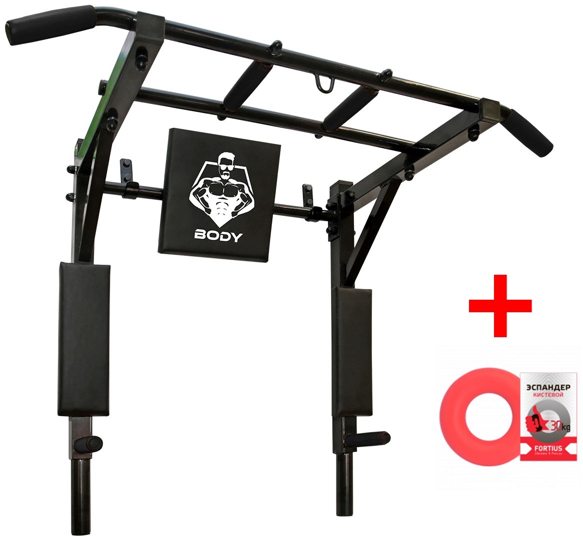 Купить Турник BODY Iron 3 в 1 черный + эспандер в Алматы – Магазин на ...