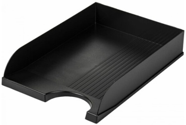 Лоток Brauberg 237947, пластик, 65x235x350 мм, черный